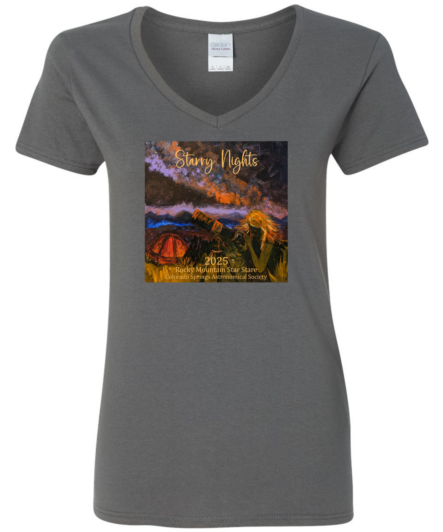 RMSS 2025 Ladies Heavy Cotton V-Neck T-Shirt