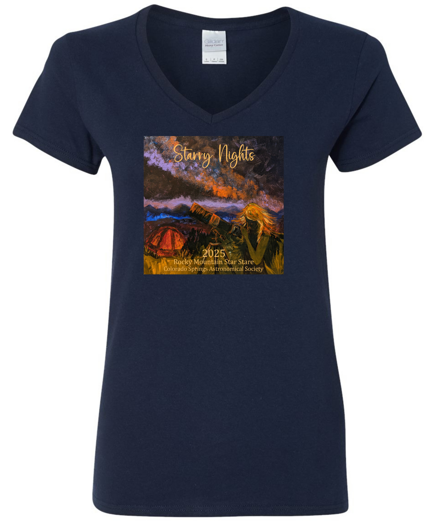 RMSS 2025 Ladies Heavy Cotton V-Neck T-Shirt