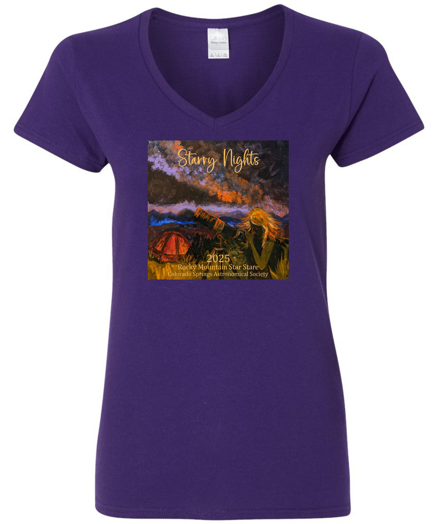 RMSS 2025 Ladies Heavy Cotton V-Neck T-Shirt